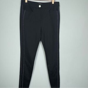 WORTH | Black Skinny Pants with Beaded Side Stripes Women’s Size 2